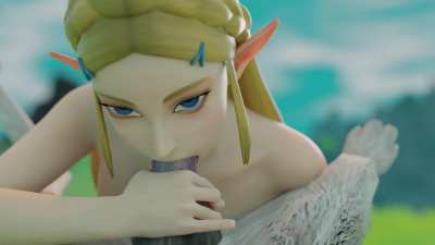 Princess Zelda first time deepthroat ( sinlesscelery)
