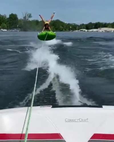 Girl broken in half