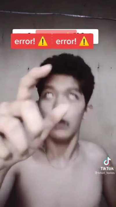 Not sure if he's faking disorders or a demonic possession...either way it's cringe