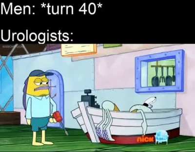 Lube up your butthole men. Time to check that prostate