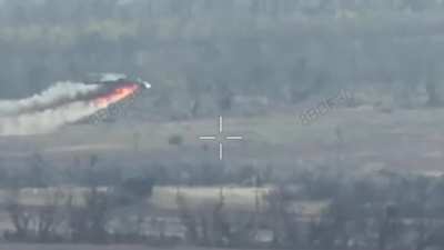 A Russian Mi-28 attack helicopter was reportedly downed by a Ukrainian FPV drone operated by the 59th Assault Brigade of Unmanned Systems, according to a post on Madyar’s Telegram channel on September 29, 2025.