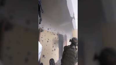 IDF Special Forces 'Duvdevan' (Literally 'Cherry') Unit Body-cam Footage Of Clearing Structures In Gaza