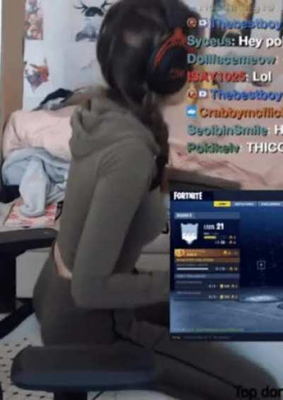 Bouncing on your lap.