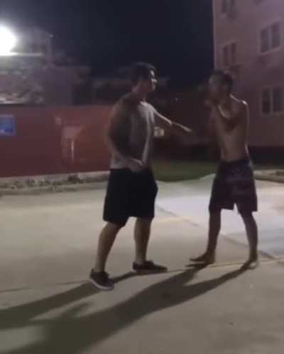 bro wasnt even tryna fight