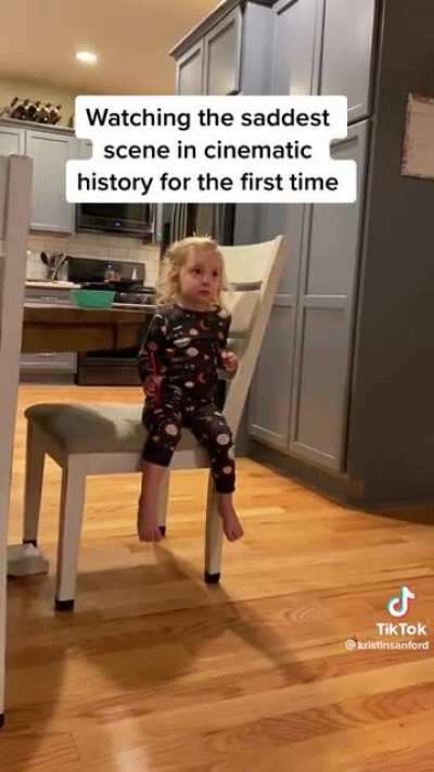 Toddler watching The Lion King for the first time &amp;amp; realizing life is hard