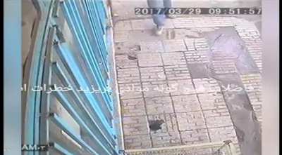 Man tosses his cigarette down a sewer and causes an explosion