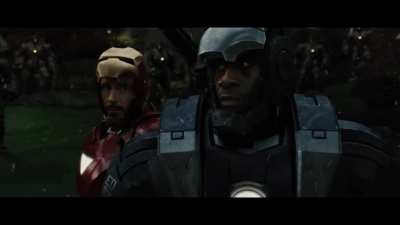 Drone Battle scene in "Iron Man 2"