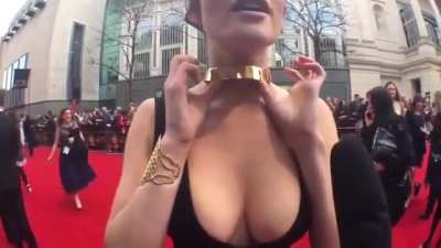 Gemma at 2015 Oliver Awards in London