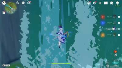 Me after getting Furina: I bet she can run up a waterfall. Furina: