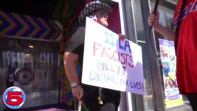 Hollywood Anti-Vax Rally (Channel 5)