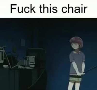 the computers were destroyed for the thing, but the chair was personal.