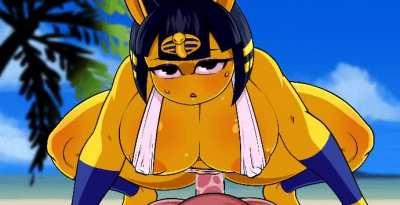 Ankha pouncing on you
