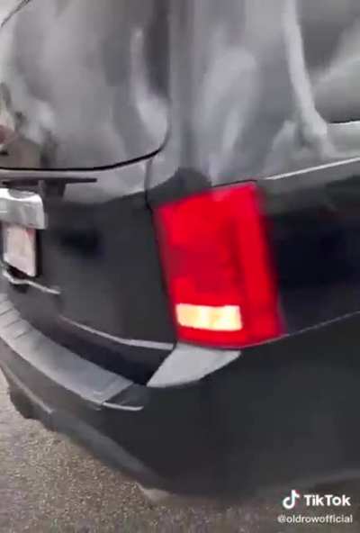 Trying to drive off after hitting someone