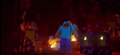 The new Nether update trailer, but at Doom&rsquo;s gate is playing