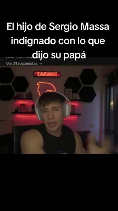 El hijo de Sergio Massa indignado con lo que dijo su papá