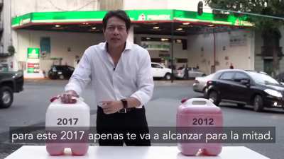 Hace casi 10 a&ntilde;os, la rata Mario Delgado se quejaba de que la gasolina hab&iacute;a subido a $18, hoy a $30 y calla en corrupta complicidad