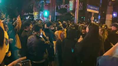 Mass protest in Shanghai today, where people are chanting &ldquo;CCP step down. Xi Jinping step down&rdquo;. Protests are rare in China, anti-government mass protests even seem unprecedented.