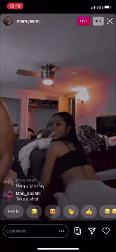 slight twerk and nipple slip birthday live