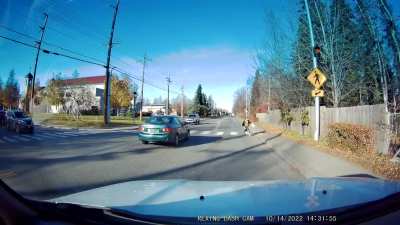 Almost saw a kid get killed today at a crosswalk today. So glad it didn&rsquo;t happen&hellip; jfc what an idiot.