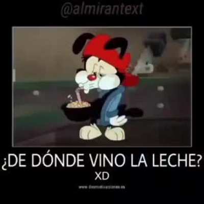 De donde sac&oacute; la leche?