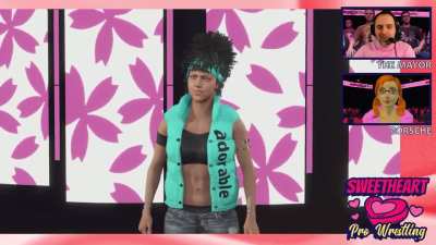I turned WWE2K into a reality-TV style wrestling show with a mansion, confessionals, eliminations, etc...