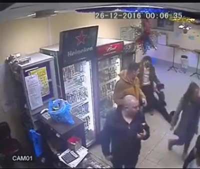 Woman Knocks Out Violent Man