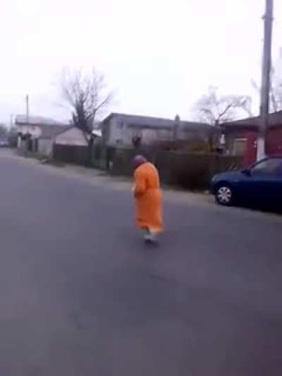 Thugs Abuse Eldery Woman in Public.