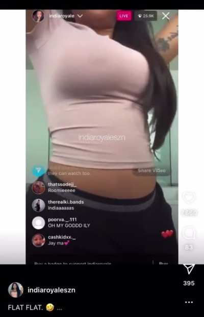 India clear up rumors of people saying she pregnant