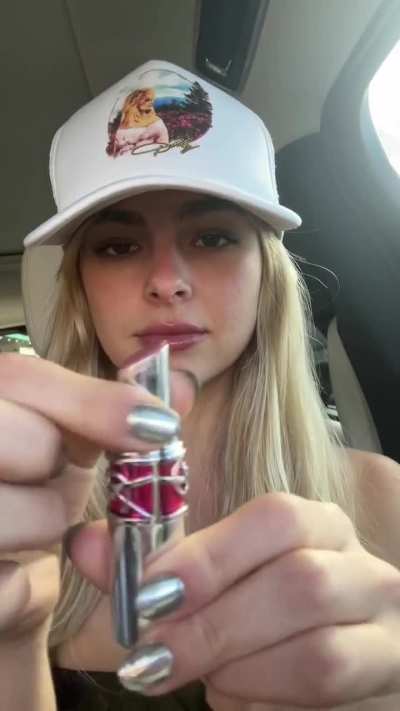 Pretty in the car
