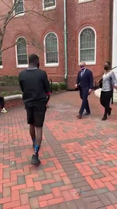 Dude gotta transfer to another school after this