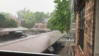 Typical Texas rain. A whole days worth in about an hour