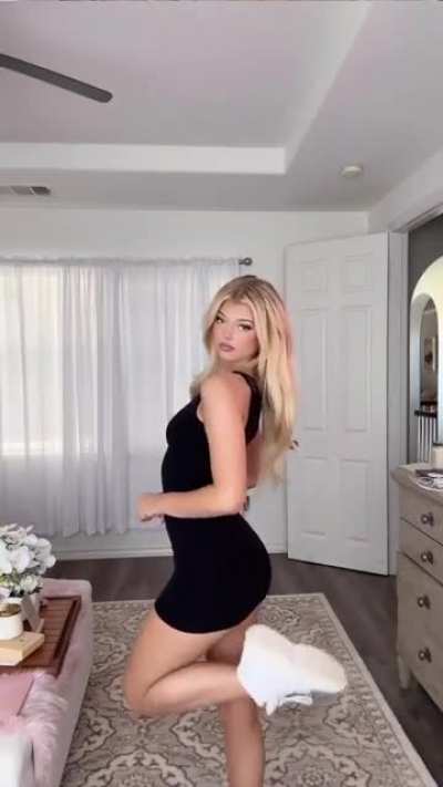 Looking so good in that dress
