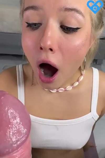She really looks in love with that cock
