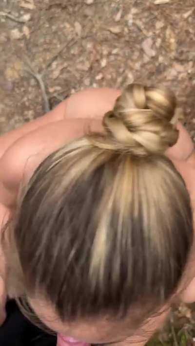 I stripped down naked on the trail and my husband got his dick sucked&hellip;