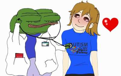 Checking her heart beat
