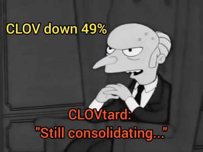 Meme stonk still "consolidating..." 🤡