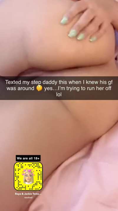 I love making step daddy&rsquo;s gf jealous
