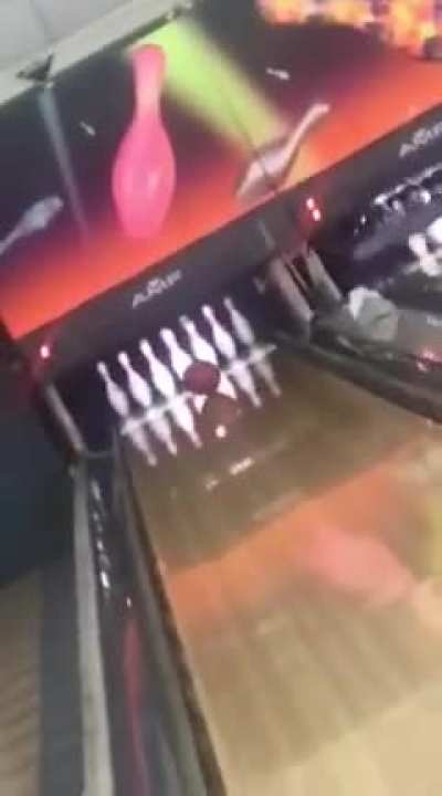 My classmates enjoying bowling...with bumpers.. bumpers AHhahaha