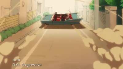 The famous "bike slide" scene from Akira (1988) referenced in subsequent animation throughout the years. 