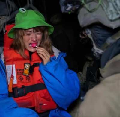 Vegan Greta Thunderberg’s reaction to being given a pastrami sandwich wrapped in plastic