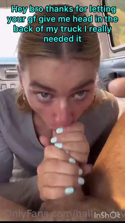 She gave him a bj cuck cap
