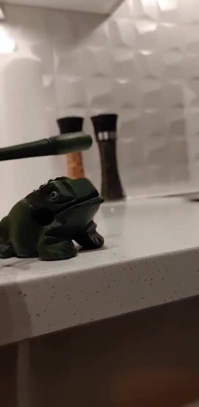 Frog finally croaked