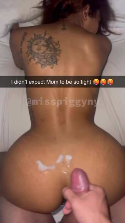 Mommy takes backshots