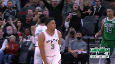 [Highlight] Keldon Johnson dunks all over Grant Williams
