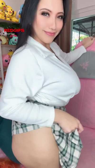 Is it my curvy body or are my huge tits the real bonus for you?
