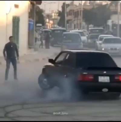 While I drift "in" my car. (Credit: u/AdTop2680)