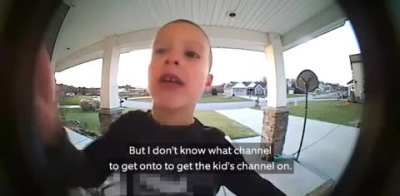 Baby Gracie Calls His Dad Using Doorbell Security Camera Because He Needs Help to Turn on Kid&rsquo;s Channel