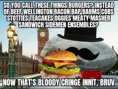 Bri'sh hamburgers