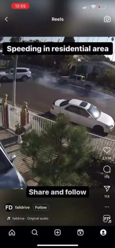 speeding in neighbourhood
