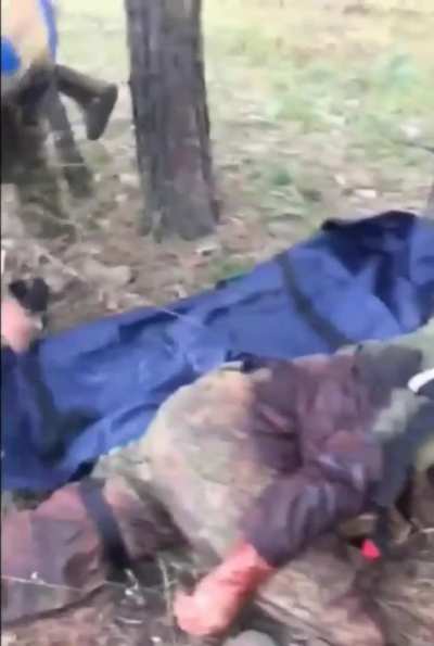 Ukrainian army evacuates wounded Russian soldier who was left behind